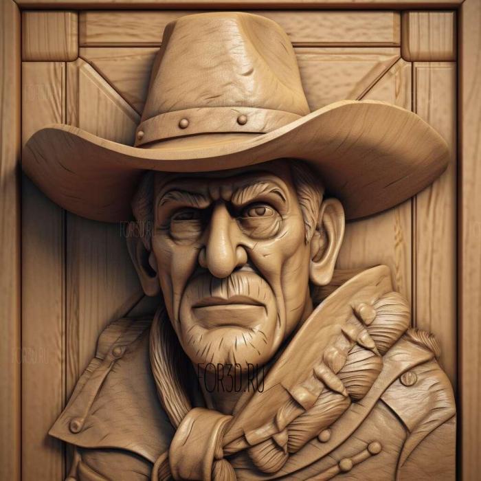Sheriff Woody 4 stl model for CNC